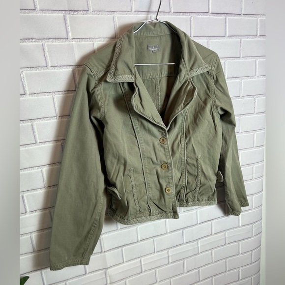 NAFNAF big girls Olive Green Jacket/size L - Picture 5 of 9